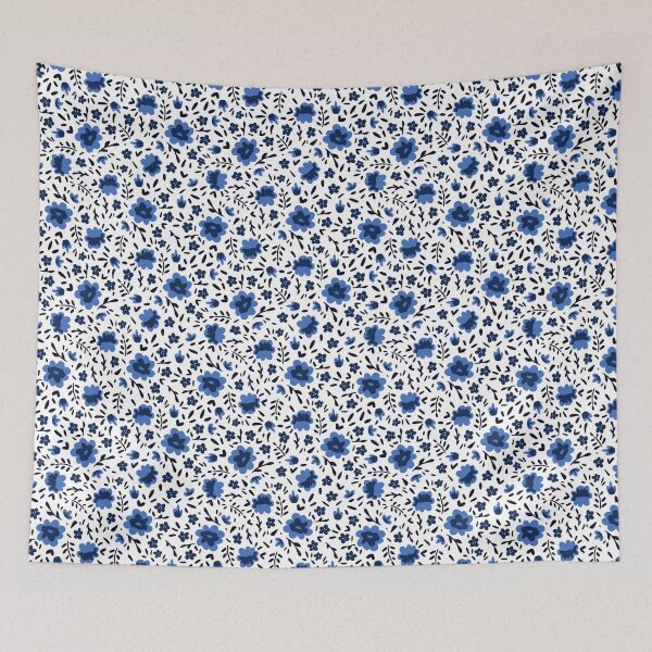 Item preview, Blue Flower Pattern designed and sold by slmarcotte000.