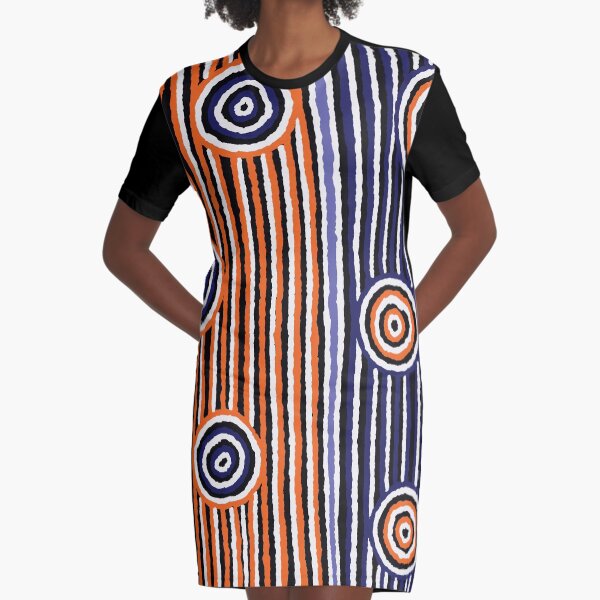 Authentic Aboriginal Art - Graphic T-Shirt Dress