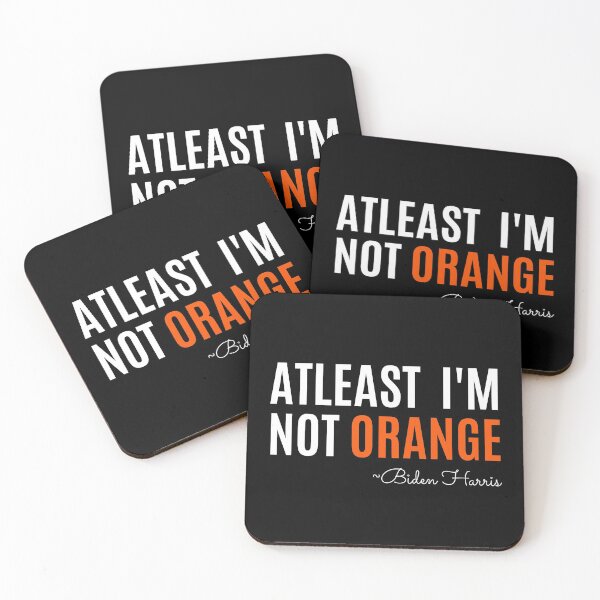 Item preview, Joe Biden Kamala Harris Anti Trump Election 2020 - Atleast I'm Not Orange Funny Sarcasm, Vote Blue designed and sold by SAVWIS.