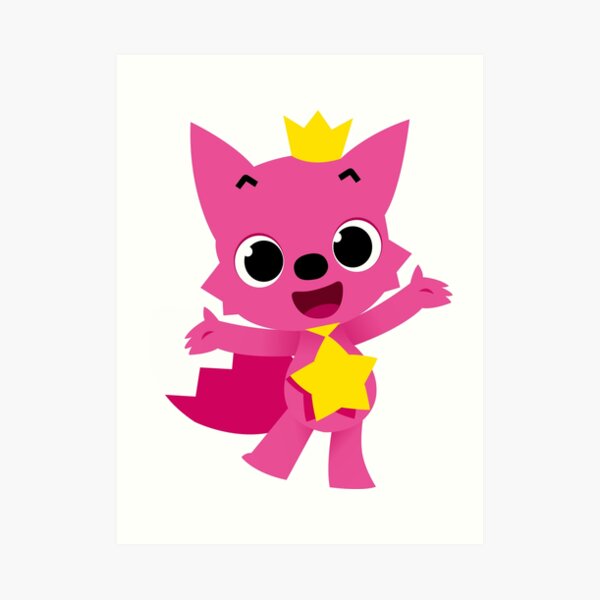 Pink Fong Wall Art Redbubble