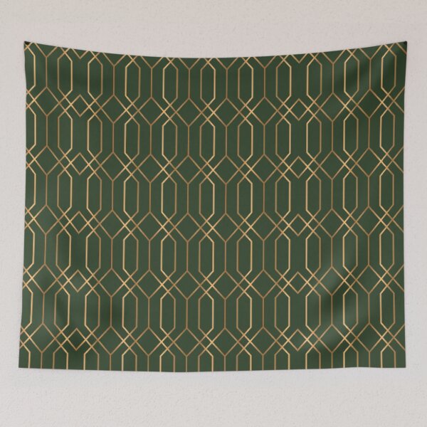 Item preview, Geometric Luxury Yellow Red Pattern designed and sold by TagCreation.