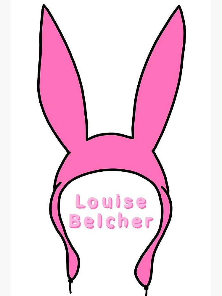 Louise belcher bunny ears from bobs burgers Art Board Print for Sale by  Mayme | Redbubble
