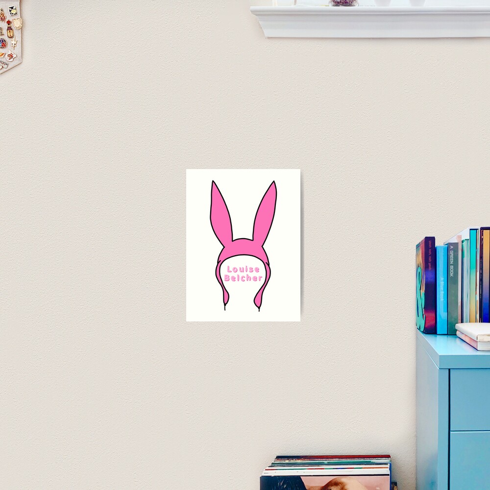 Louise belcher bunny ears from bobs burgers Art Board Print for Sale by  Mayme