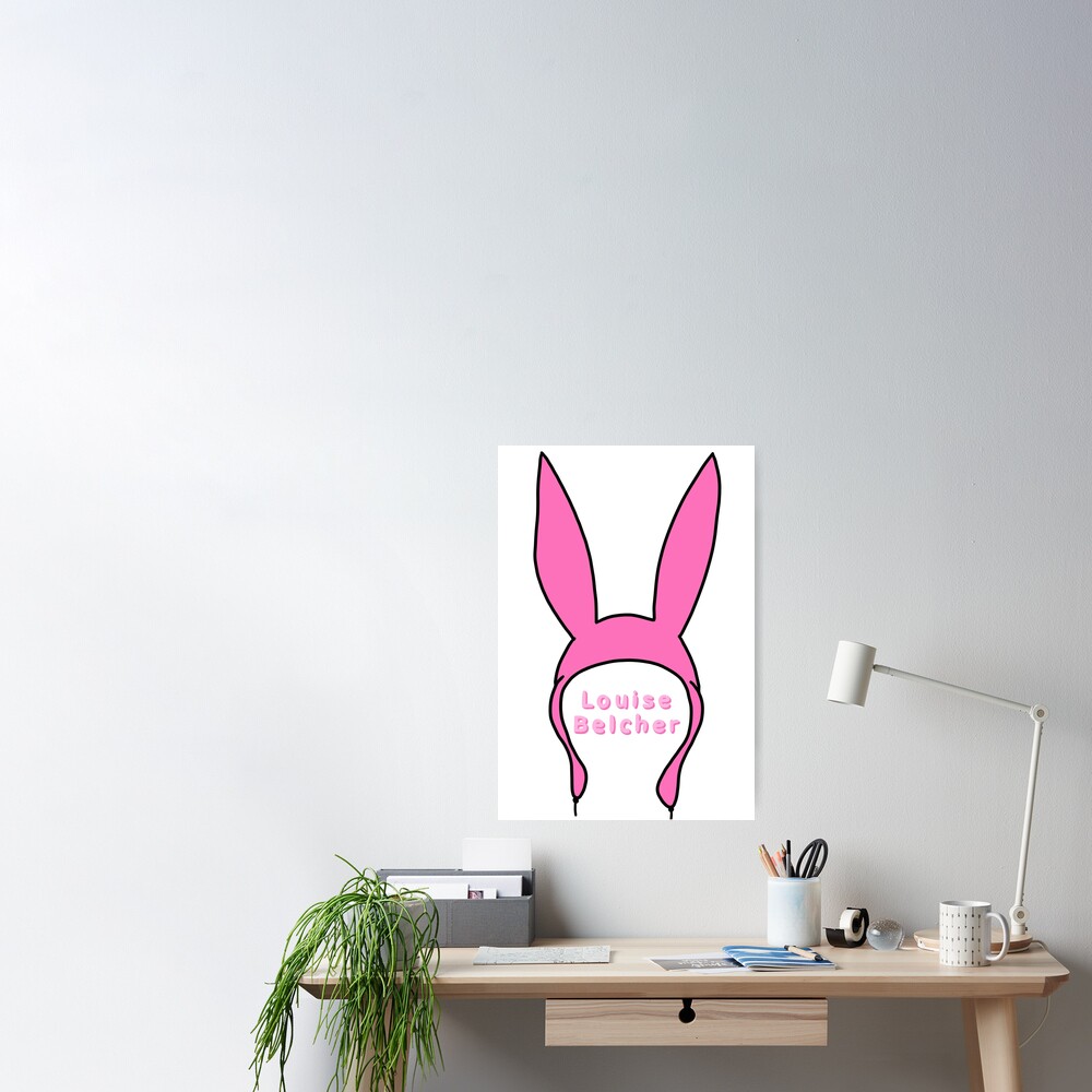 Louise belcher bunny ears from bobs burgers Art Print for Sale by Mayme