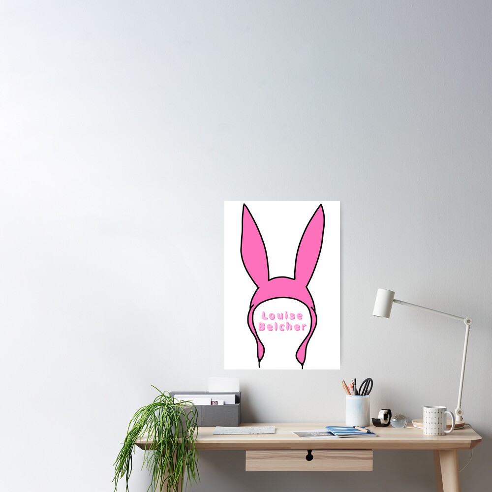 Louise belcher bunny ears from bobs burgers Art Board Print for Sale by  Mayme