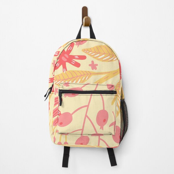 Item preview, Pink and Yellow Flower & Leaves Pattern designed and sold by moxsto.