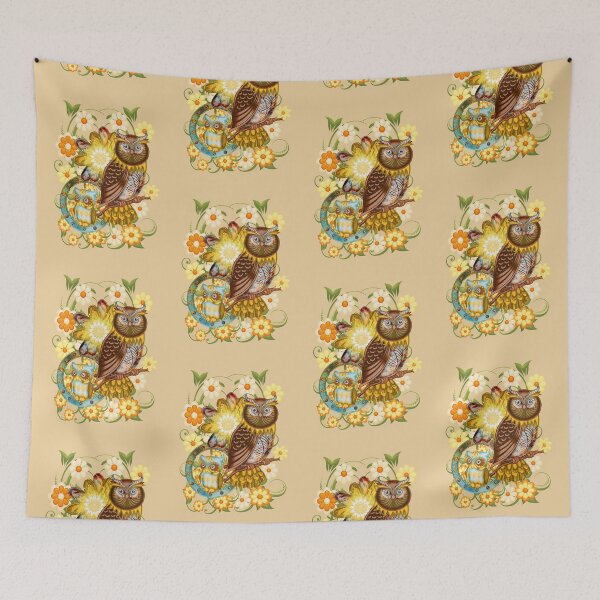 Item preview, Summer Owls, fantasy art designed and sold by LoneAngel.