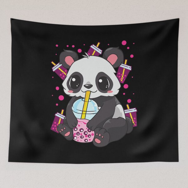 Item preview, Boba Bubble Tea Panda Drinking Boba designed and sold by perfectpresents.
