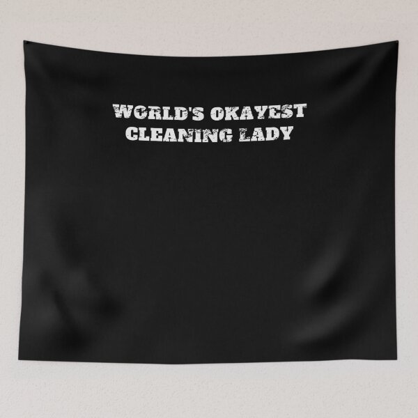 Item preview, Worlds okayest cleaning lady housekeeping Retro Vintage designed and sold by Jeangel97.