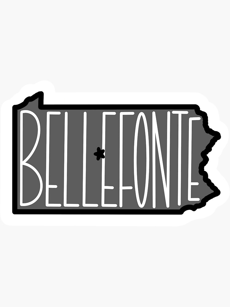 "Bellefonte Pennsylvania" Sticker for Sale by codymdesigns Redbubble
