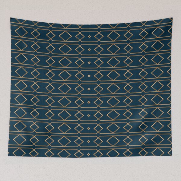Item preview, Geometric Luxury Yellow Blue Pattern designed and sold by TagCreation.