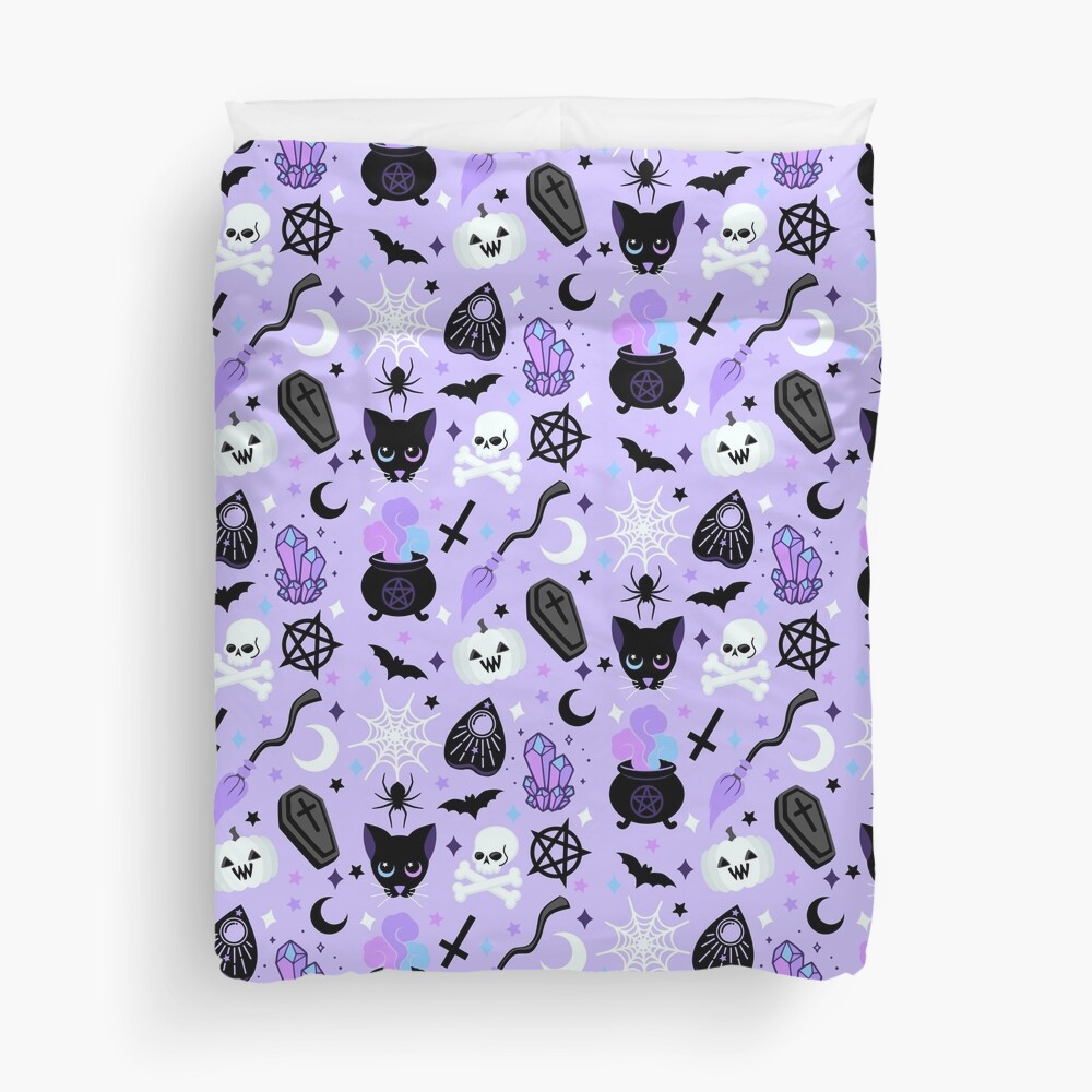 Discover Cute Witch Duvet Cover