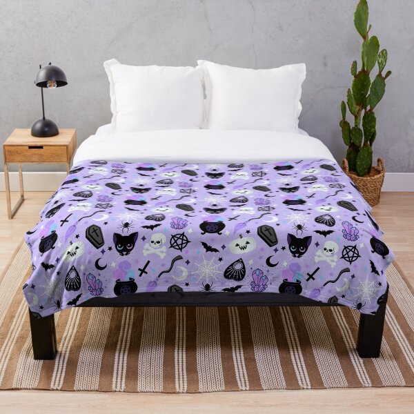 Cute Witch Throw Blanket
