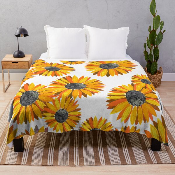 Item preview, Watercolor Sunflowers Pattern - Orange designed and sold by monitdesign.