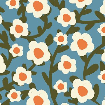 Artwork thumbnail, Retro Floral 2 by sofriedart