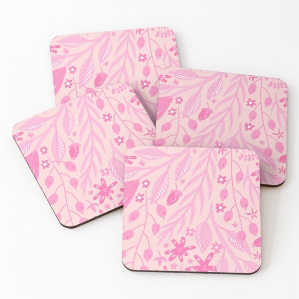 Item preview, Pink Flower & Leaves Pattern designed and sold by moxsto.