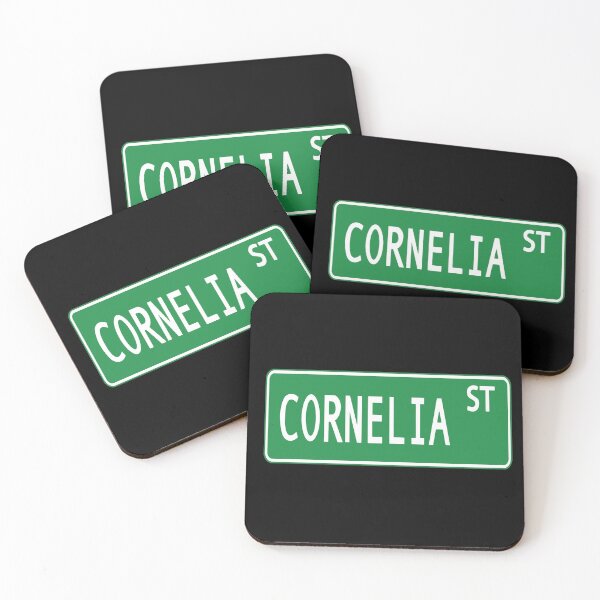 Item preview, Cornelia street sign designed and sold by OddPapayaStudio.