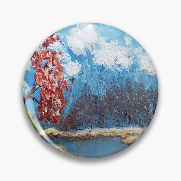 Item preview, Autumn Leaves in Forest with River designed and sold by LivingArtBrenda.