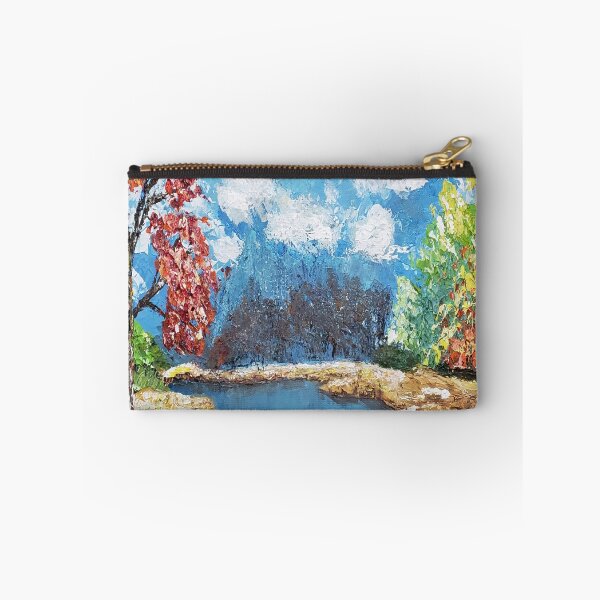 Item preview, Autumn Leaves in Forest with River designed and sold by LivingArtBrenda.