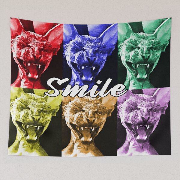 Item preview, Smile - Smiling Sphynx Cat - Hairless Cat designed and sold by SMilllar.