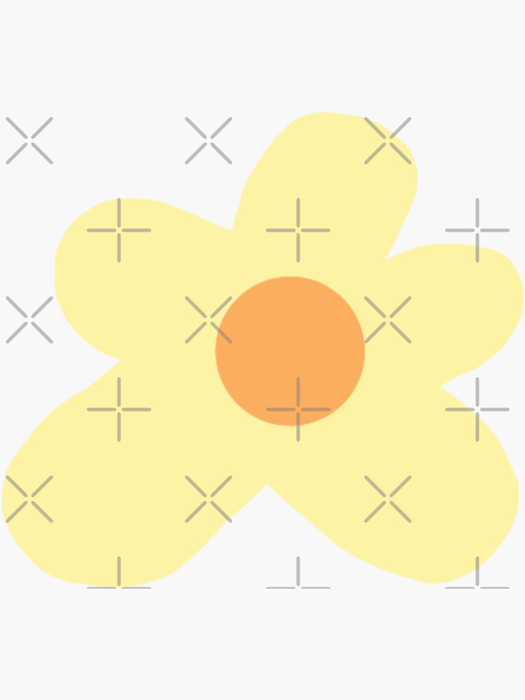 "yellow + orange golf le fleur flower" Sticker by samar-n ...