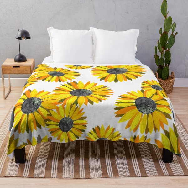 Item preview, Watercolor Sunflowers Pattern - Yellow designed and sold by monitdesign.