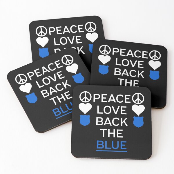 Item preview, Thin Blue Line -Support Peace, Love & Back The Blue designed and sold by Michael Schmidt.