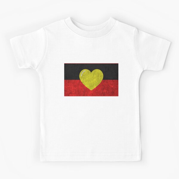 Item preview, Aboriginal Flag Heart designed and sold by GuessDesigns.