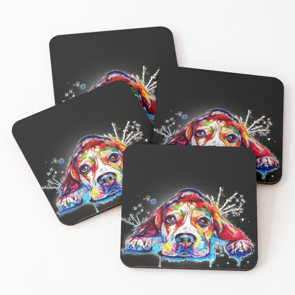 Artikelvorschau, Spektrum buntes trauriges Hund-T-Shirt entworfen und verkauft von DiamondStore1.
