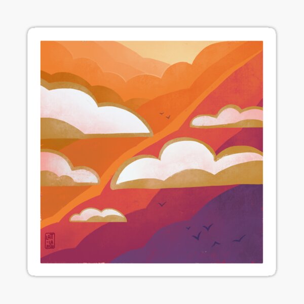 Landscape number two Sticker