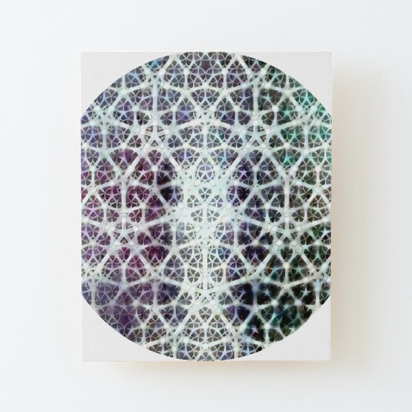“Fractal Heart” Algorithmically Generated Fractal Design Wood Mounted Print