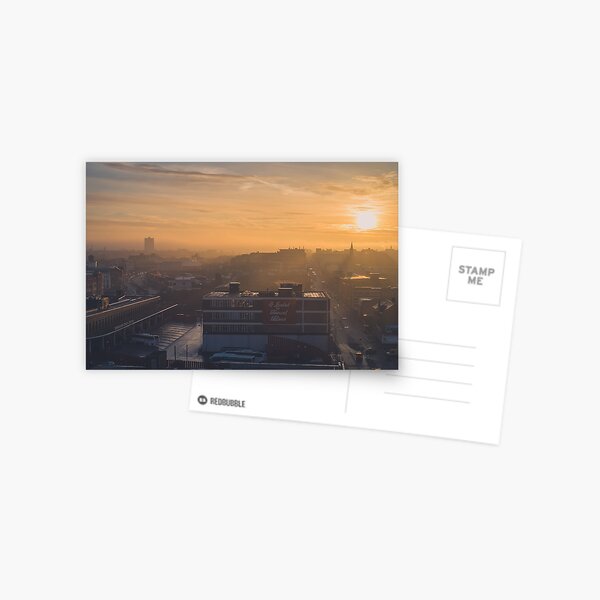 Foggy Sunrise over Digbeth, Birmingham Postcard