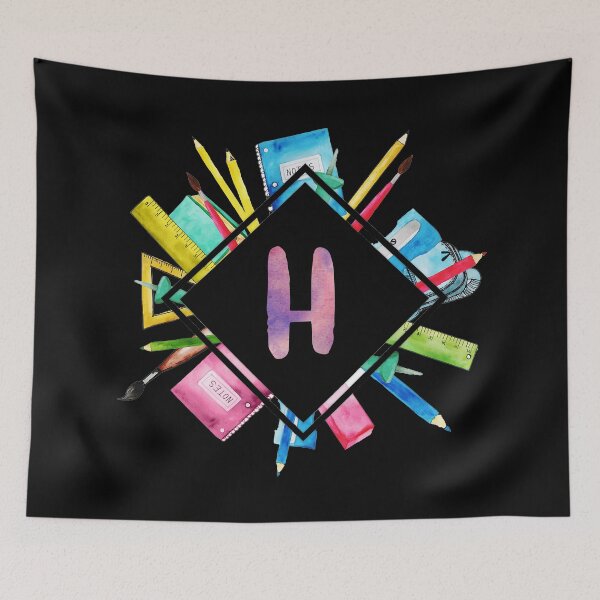 Item preview, Back To School Personalized Monogram Letter H designed and sold by MysticMagpie.