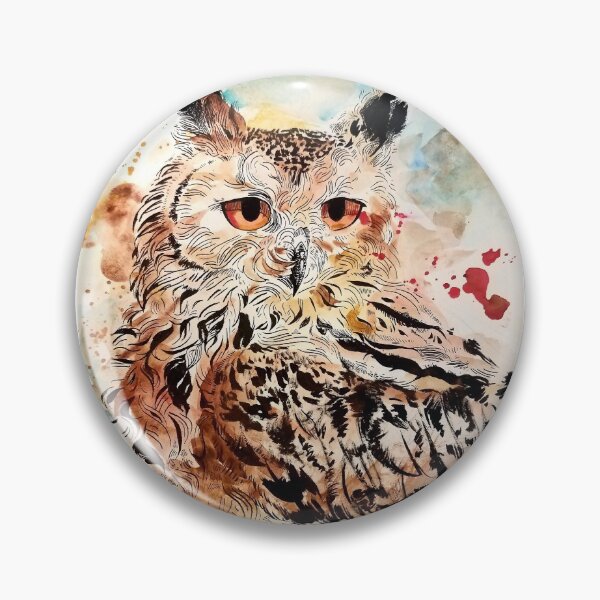 Item preview, all seeing eagle owl  designed and sold by inktheowl.