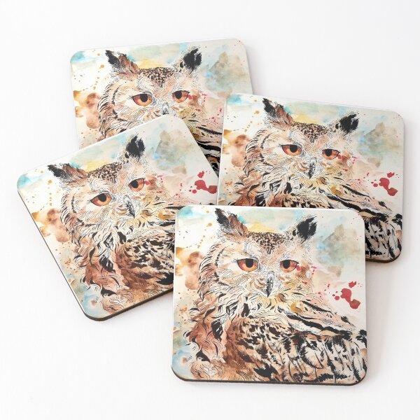 Item preview, all seeing eagle owl  designed and sold by inktheowl.