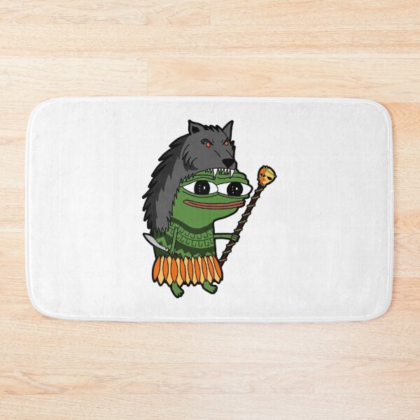 Artikelvorschau, Peepo Shaman - Mächtiger junger Pepe-Zauberer mit Schädelstab entworfen und verkauft von MrBigBadger.