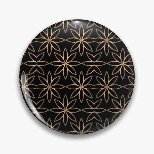 Item preview, Gold Luxury Flowers Pattern designed and sold by TagCreation.