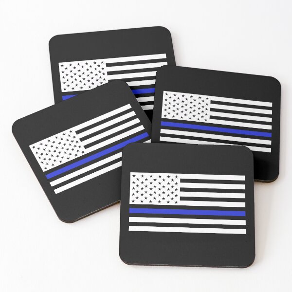 Item preview, Thin Blue Line - Blue Lined American Flag designed and sold by Michael Schmidt.