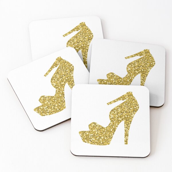 Item preview, Strappy Gold Glitter Shoe designed and sold by TresChicXO.