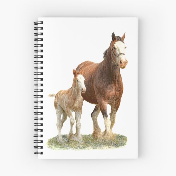 Item preview, Clydesdale Mare and Foal designed and sold by Trudi's Images.