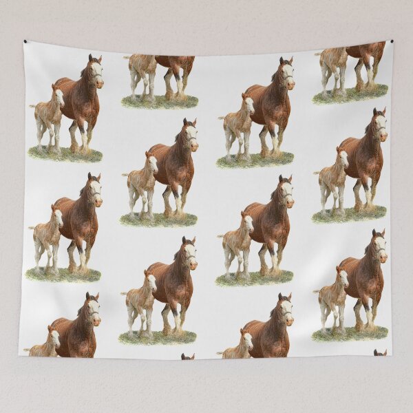 Item preview, Clydesdale Mare and Foal designed and sold by Trudi's Images.