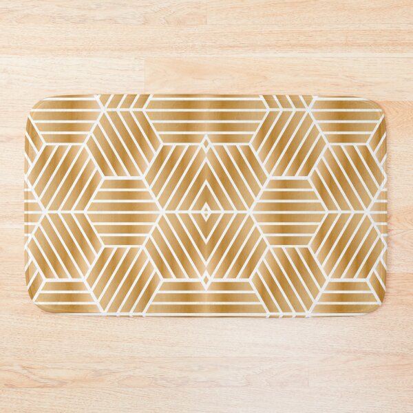 Item preview, Geometric Luxury Yellow Shape Pattern designed and sold by TagCreation.