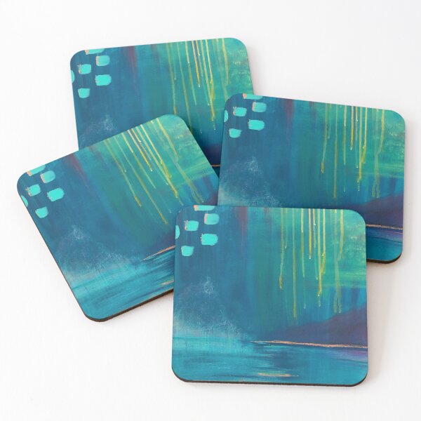 Item preview, Abstract painting of water and sunshine designed and sold by Kristen Glanzmann.