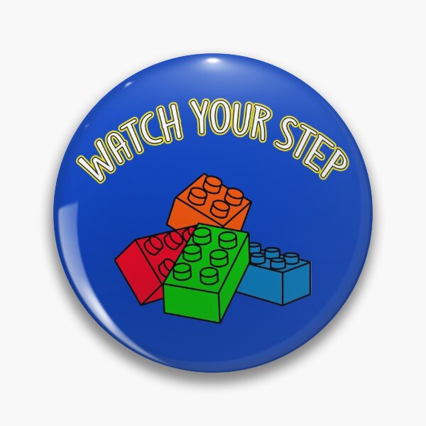 Item preview, Watch Your Step Funny Toy Brick Building Set & Blocks designed and sold by JustLivinLife.