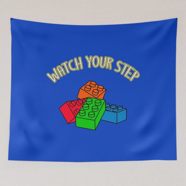 Item preview, Watch Your Step Funny Toy Brick Building Set & Blocks designed and sold by JustLivinLife.