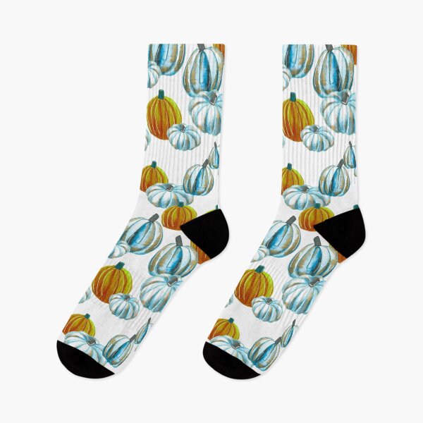 Item preview, Watercolor Halloween Pumpkins - Blue & Orange designed and sold by monitdesign.