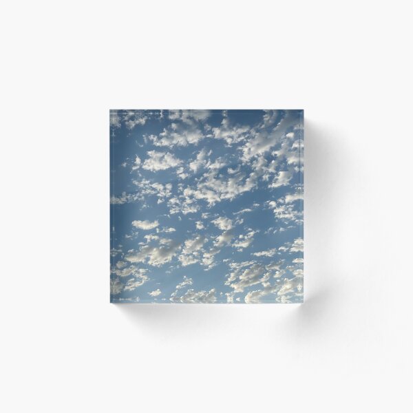 Early Morning Clouds Acrylic Block