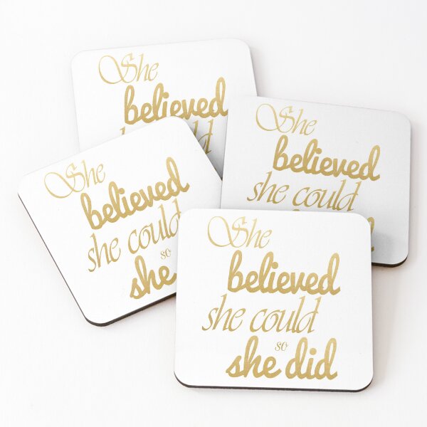 Item preview, She Believed She Could So She Did designed and sold by TresChicXO.