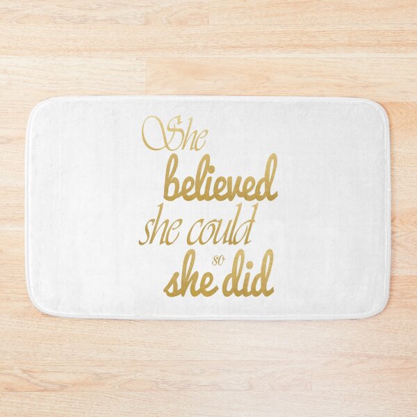 Item preview, She Believed She Could So She Did designed and sold by TresChicXO.