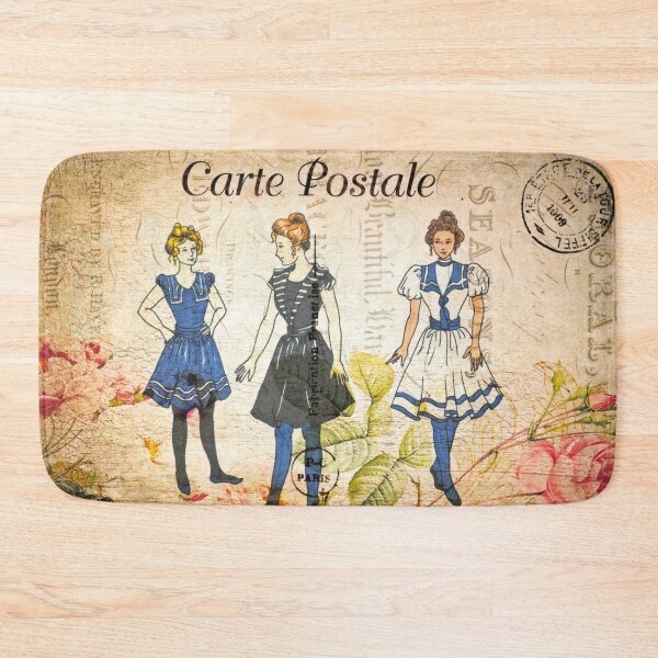 Item preview, Ballerina Francais Vintage Postcard Carte Postale Floral Shabby Chic Seasons designed and sold by WizardsWorld.